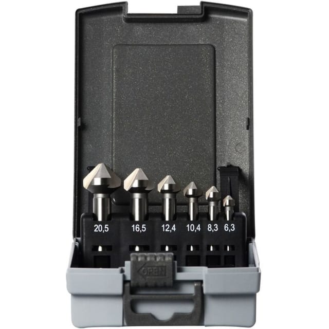 Projahn Kegelsenker-Set HSS-G ECO 6-tlg. Ø 6,3-8,3-10,4-12,4-16,5-20,5 mm