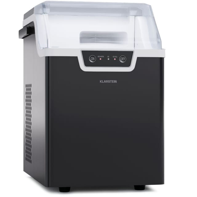 Klarstein - Nugget-Eiswürfelmaschine für Zuhause, Camping & Gastro, 200W Mini-Eiswürfelmaschine Klein, 4 Min Schnellbetrieb, led Display, Schnelle