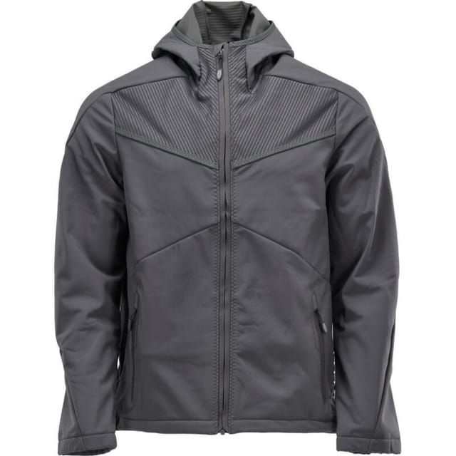 Soft Shell Jacke mit Kapuze Soft Shell Jacke Gr. 4XL, Anthrazitgrau - Mascot