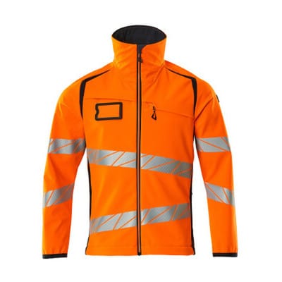 Accelerate safe Softshelljacke 19002-143-14010 Gr. 5XL hi-vis orange/schwarzblau - Mascot