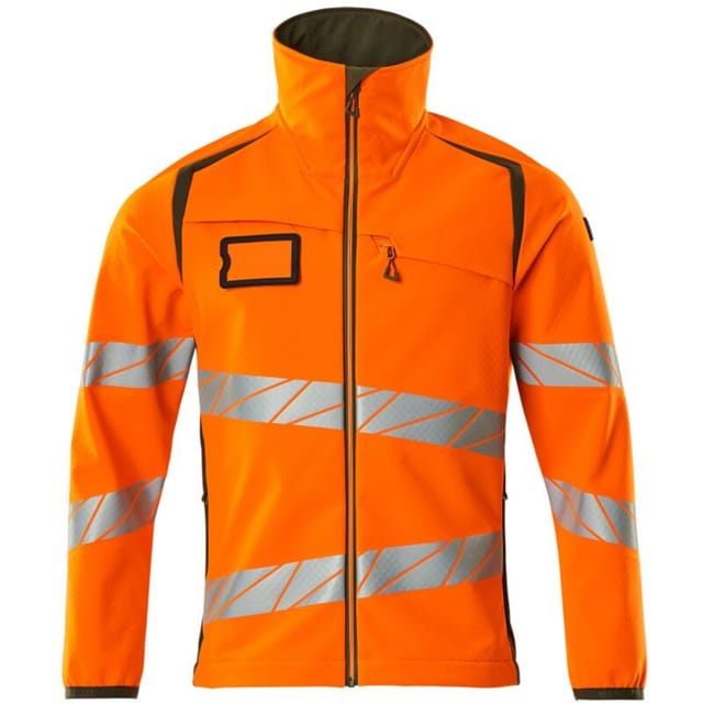 Accelerate safe Softshelljacke 19002-143-1433 Gr. s hi-vis orange/moosgrün - Mascot