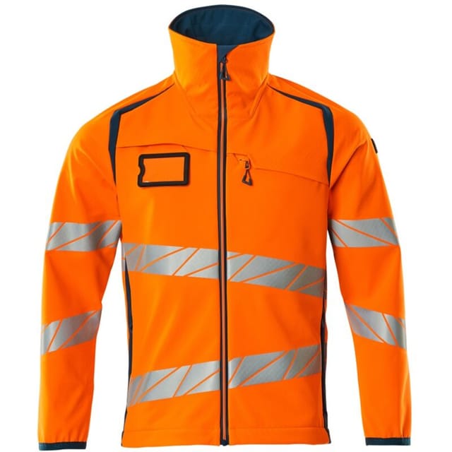 Accelerate safe Softshelljacke 19002-143-1444 Gr. 3XL hi-vis orange/dunkelpetroleum - Mascot