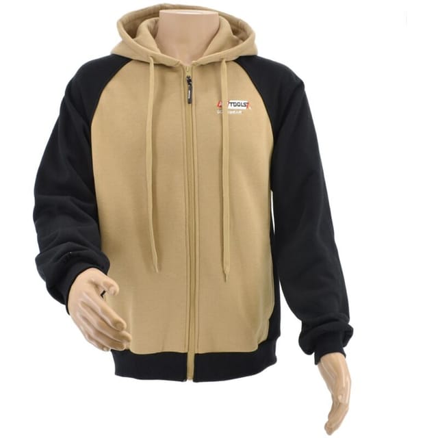 Awtools bluza rozpinana t6/ beż-czarna/ xl