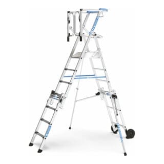 Zarges Teleskop Plattformleiter ZAP Masterflex Plus S gebördelt 4-7 Stufen
