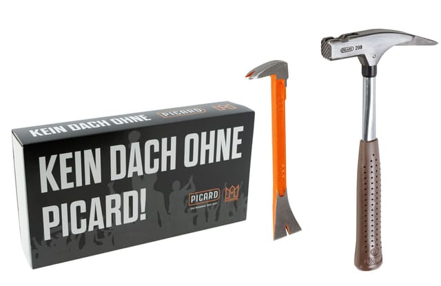 Dachkrone Set 2 – Picard Latthammer Nr. 298 geraut & BlackGiant Utility Bar 250 mm