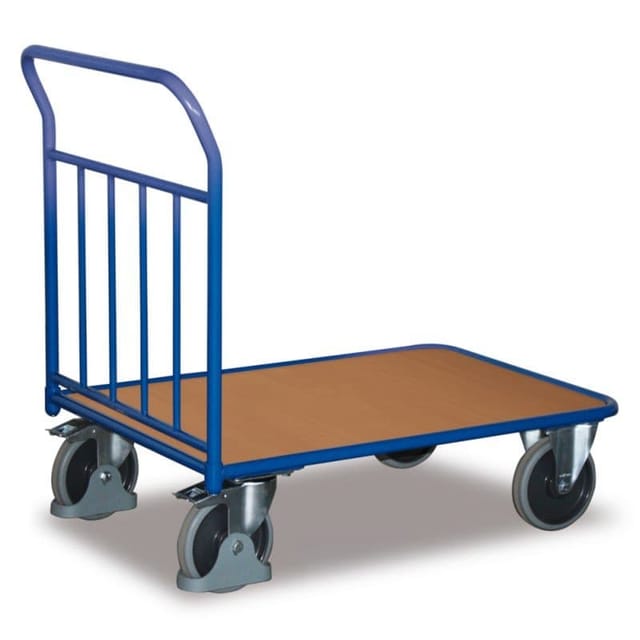 VARIOfit Schiebebügelwagen 400kg Tragkraft mit senkrechten Rohren 1000x700mm