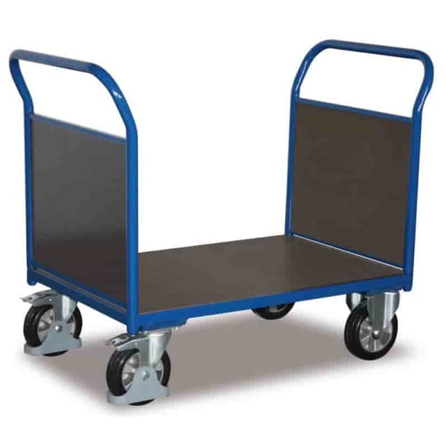 VARIOfit Doppel-Stirnwandwagen mit Siebdruckplatte 1000kg Tragkraft 1995x800mm