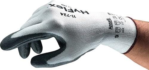 ANSELL Schnittschutzhandschuhe HyFlex® 11-724 Größe 9 weiß/grau ( 4000371569 )