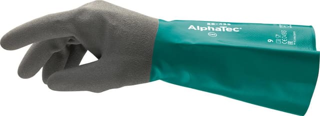 FP - Ansell Handschuh AlphaTec 58-435, Nitril, grün/grau, Gr. 11 12 Stk