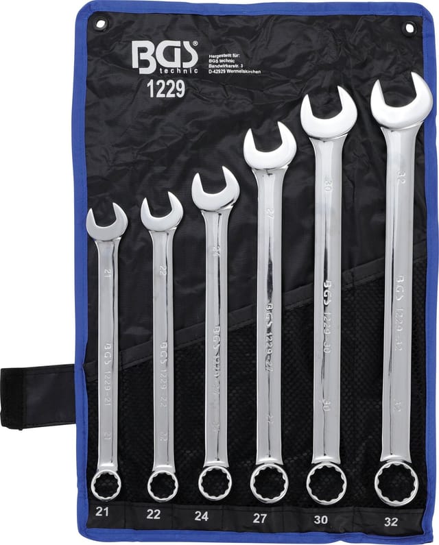 Bgs Technic - Maul-Ringschlüssel-Satz extra lang sw 21 - 32 mm 6-tlg.
