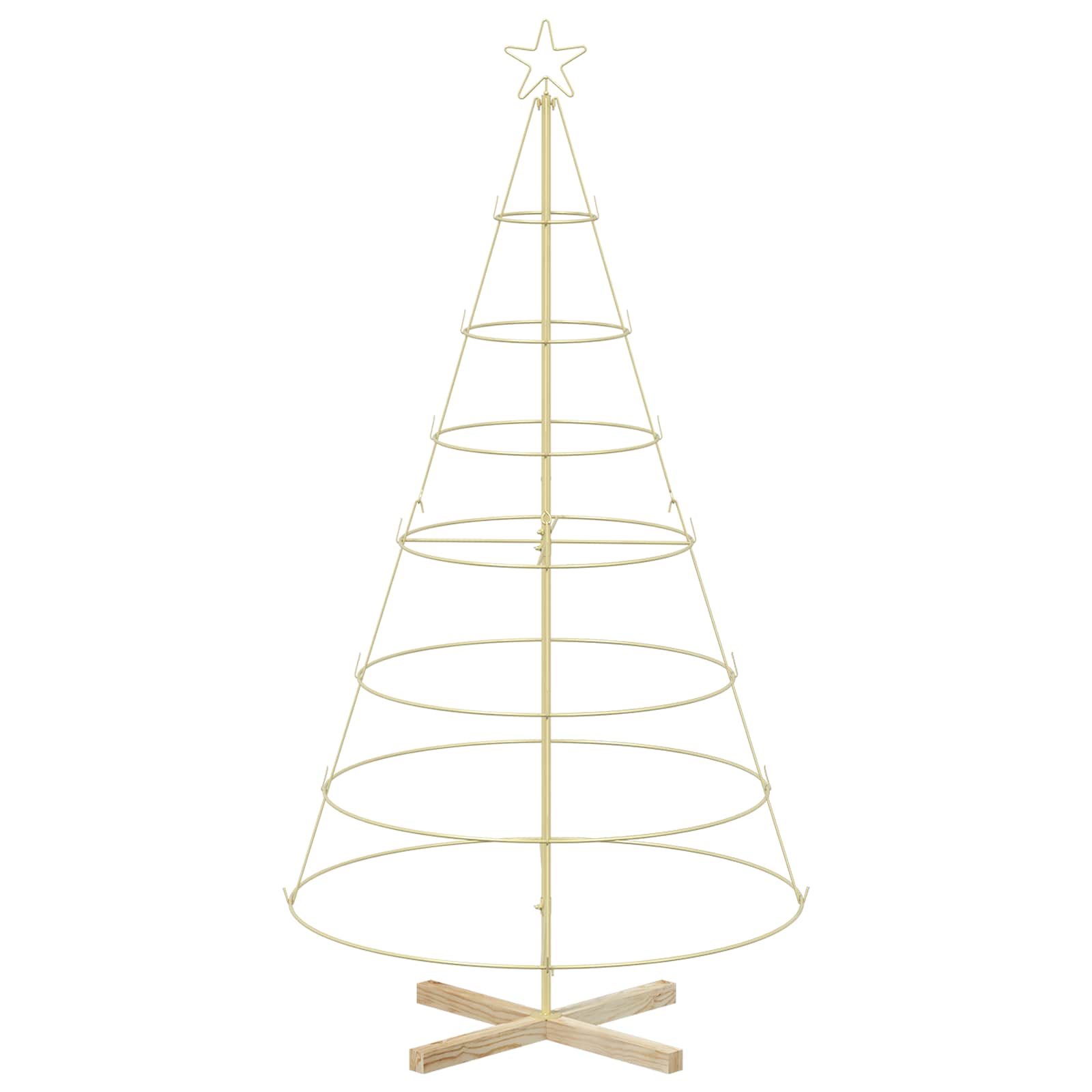 Weihnachtsdeko Kuopio 180 Cm Stahl Gold Vidaxl