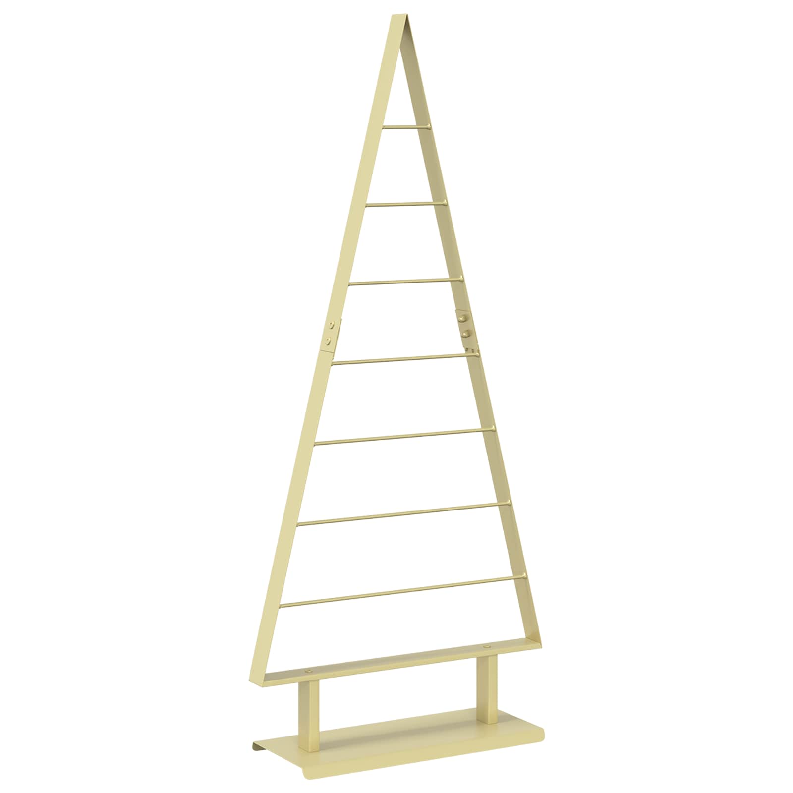 Metall Weihnachtsbaum Kuopio 125 Cm Stahl Gold Vidaxl