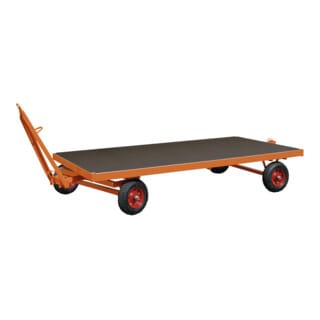 VARIOfit Industrieanhänger mit 1-Achs Drehschemellenkung und Vollgummibereifung 3000x1500x530mm