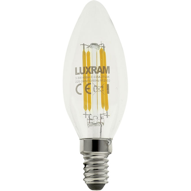 Glühbirne E14 (slim) Kerze Value Classic Led 3.8w 2700k 400lm -a++