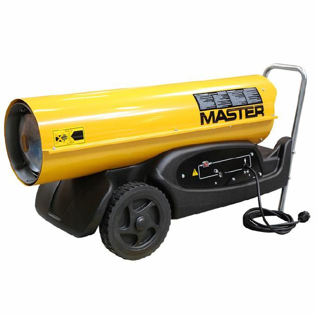 Ölbefeuerter Master B 180 Abgasheizer De, Industrieller Einsatz Zur Schnellen Beheizung De Großer Räume, Leistung De 48 Kw, Tragbar, Robust Und Effizient.