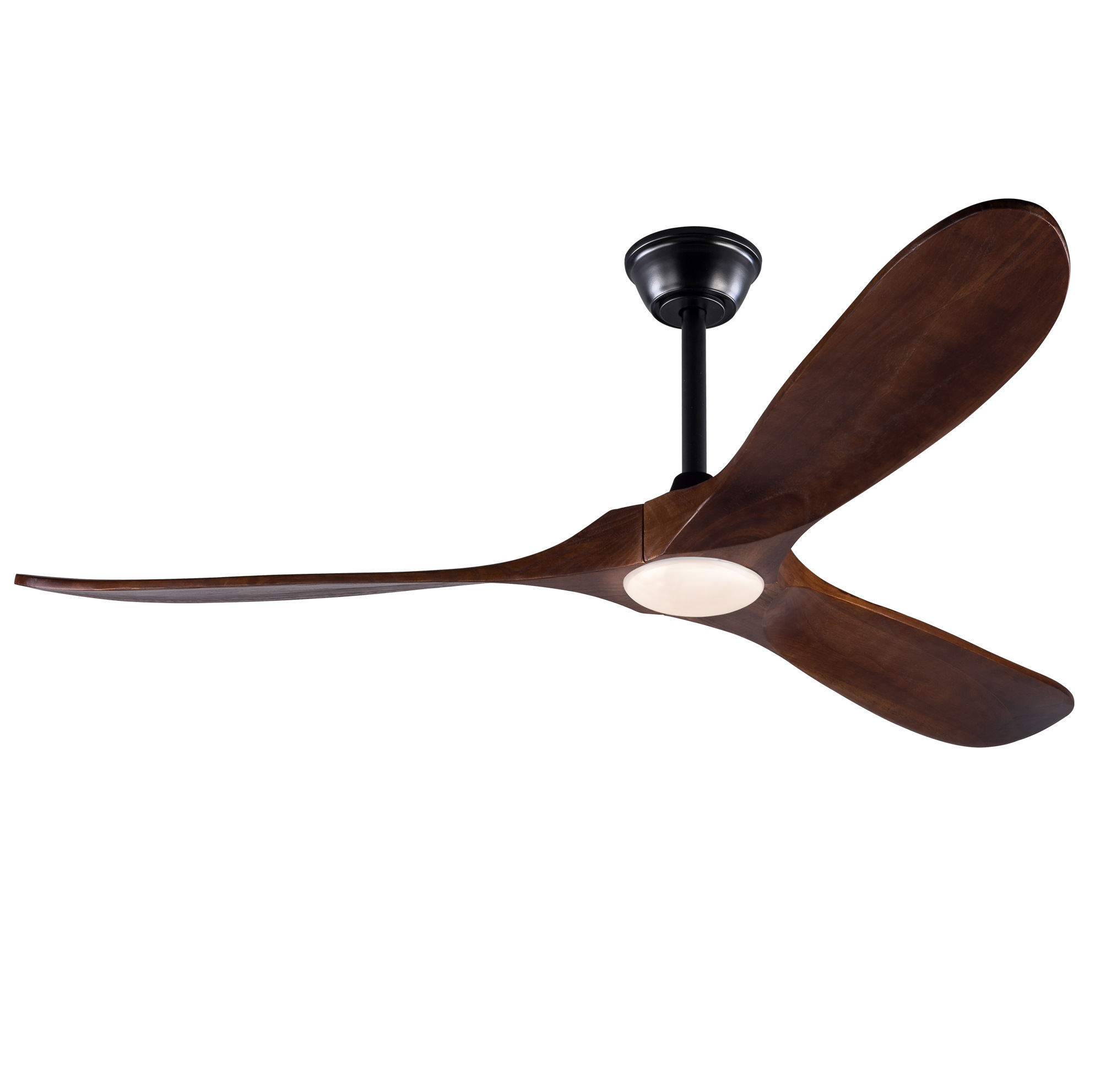 Modenuit Deckenventilator Mit Led 60 Zoll 152 Cm Holz Schwarz Walnuss Mit Fernbedienung