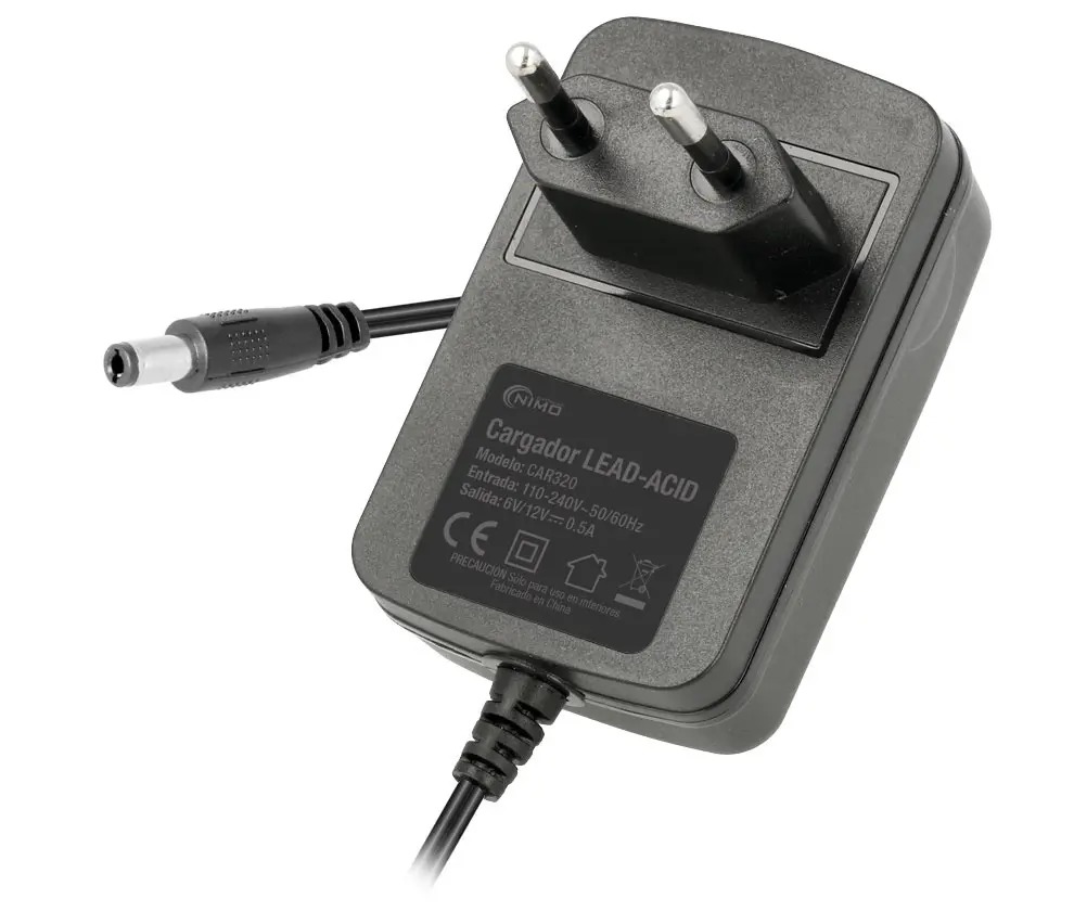 Bleiakku-ladegerät 6v-12v/500mah Stecker &amp Klemmen Car320