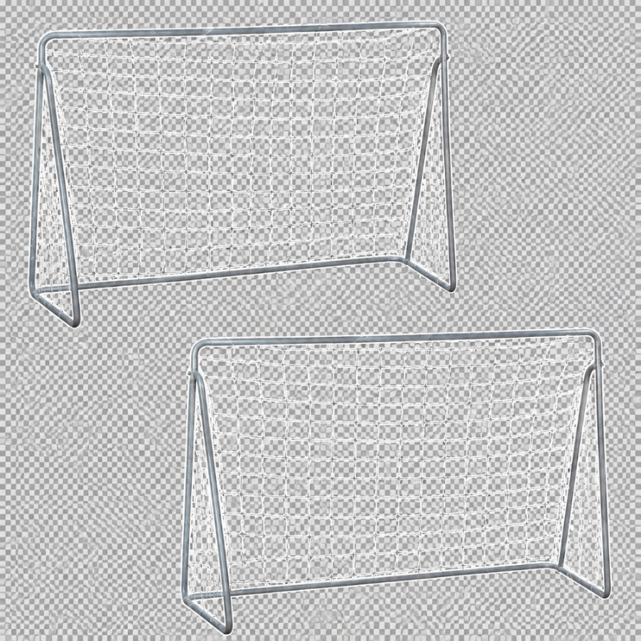 2-in-1-fußballtor Mit Netz Und Zielscheibe, Stahlrahmen-fußballtor, 2er-pack