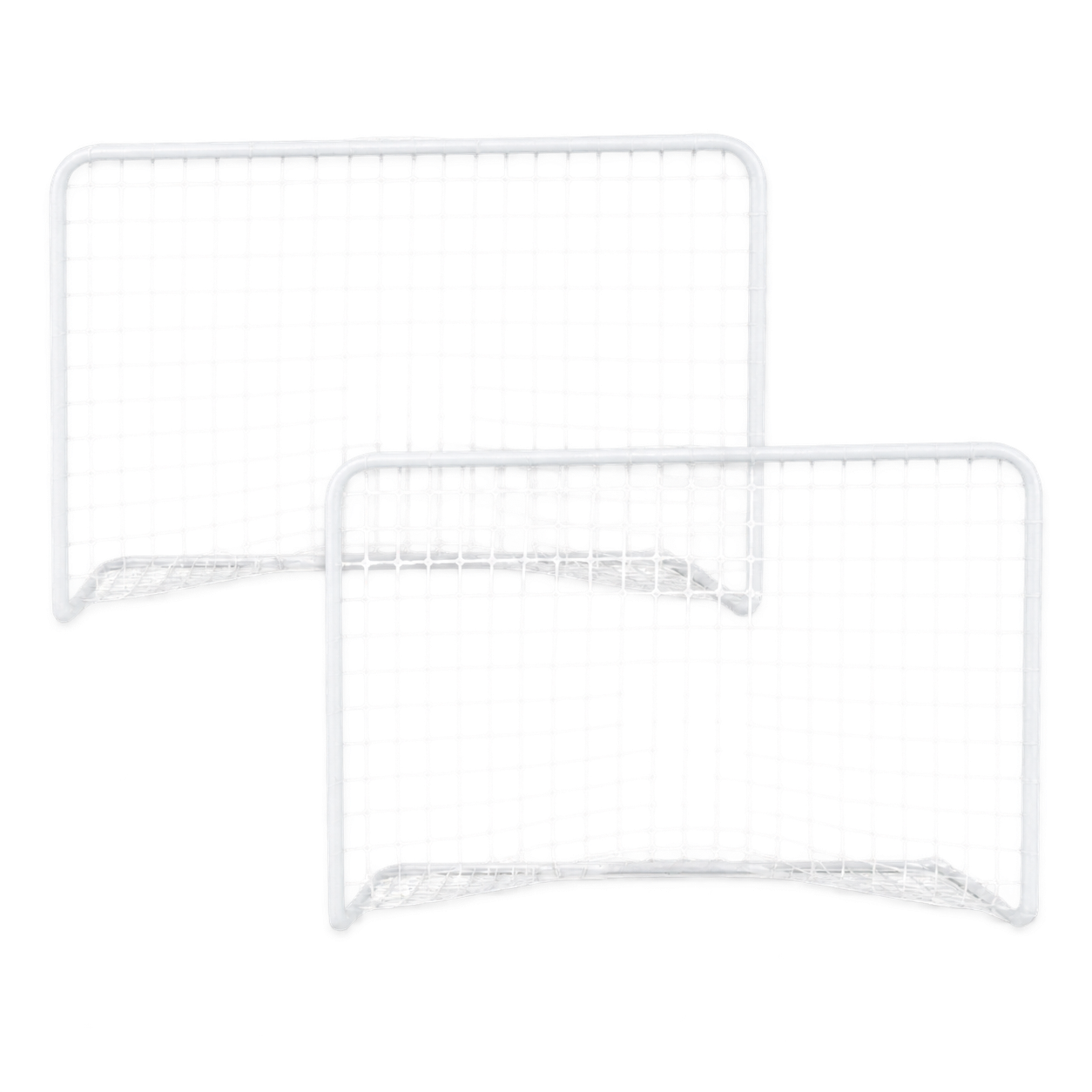 Fußballtor Mit Netz, Stahlrahmen, 182 Cm, 2er-pack