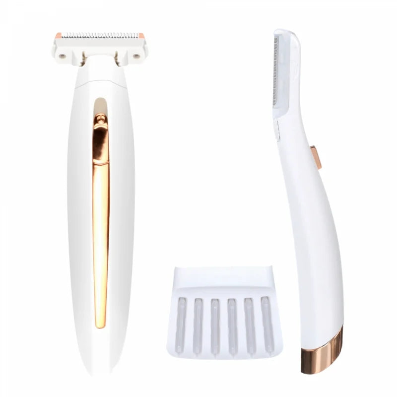 Cenocco Beauty Setcc9087/9086: 2 In 1 Ganzkörper-haarentferner + Gesichtsepilierer Mit Led Combo Deal