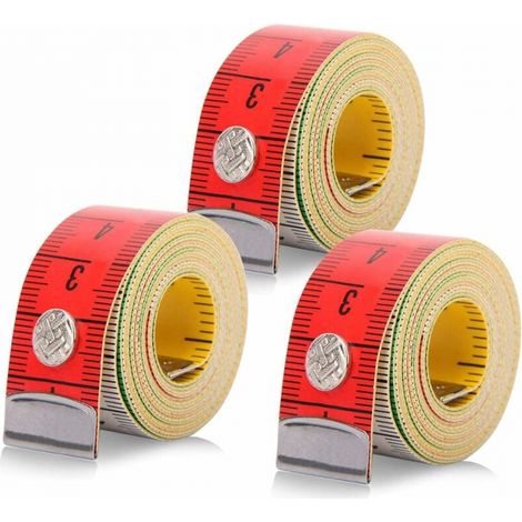 3-teiliges 1,5 M Maßband Für Körpermaße, Schneidermaßband, Zentimeter-maßband Mit Aufrollmechanismus, Körpermaßband, Einziehbares Schneidermaßband