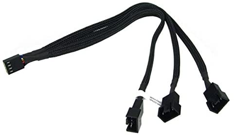 Phobya 4 Pins Pwm Auf 3 X 4 Pins Pwm 30 Cm Kabel - Stecker/buchse, Molex (4 Pins), Molex (4 Pins), Farbe Schwarz