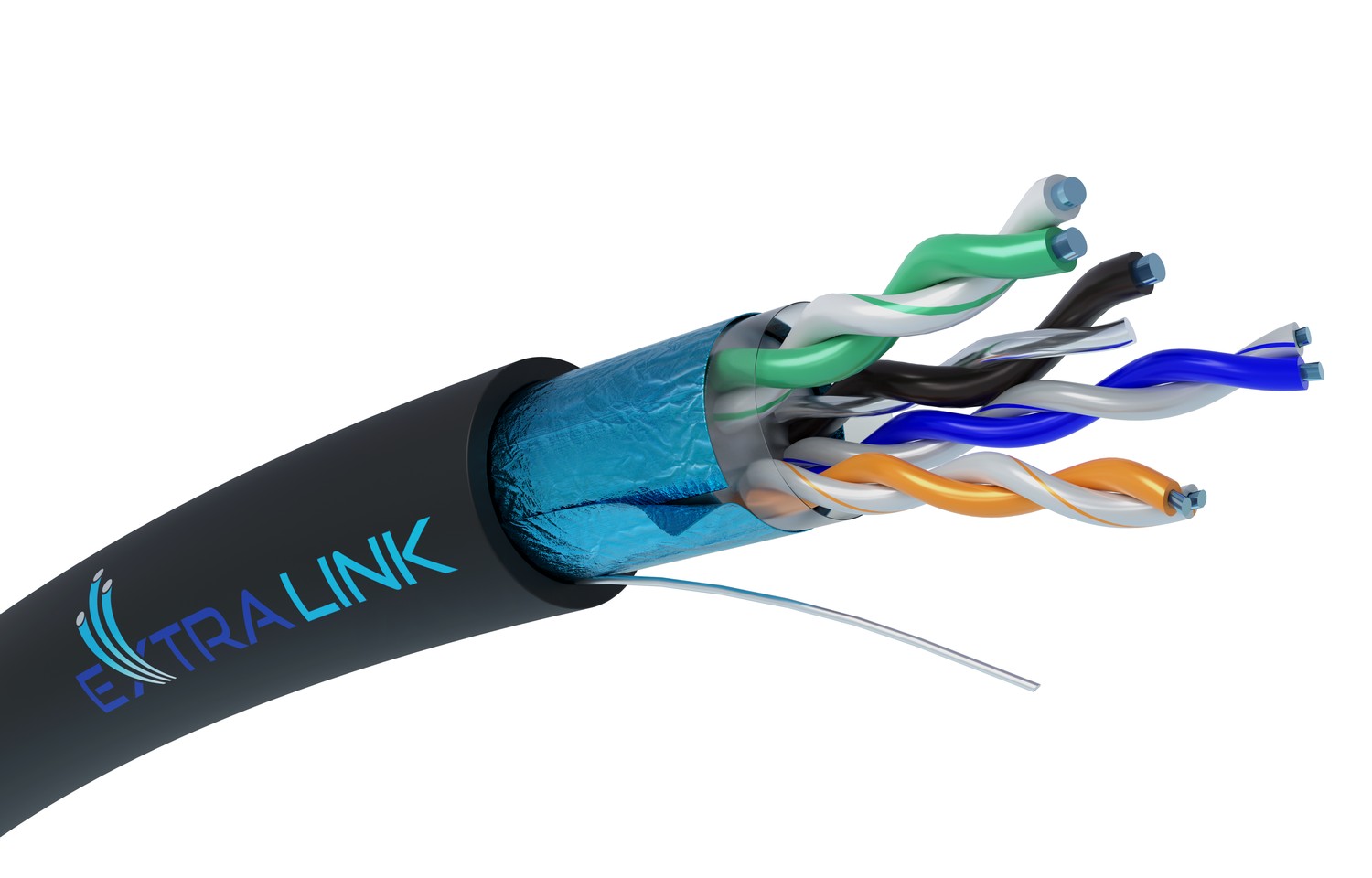 Extralink Ex.17092 Kabel De Network Black 305 M Cat5e F/utp (ftp)