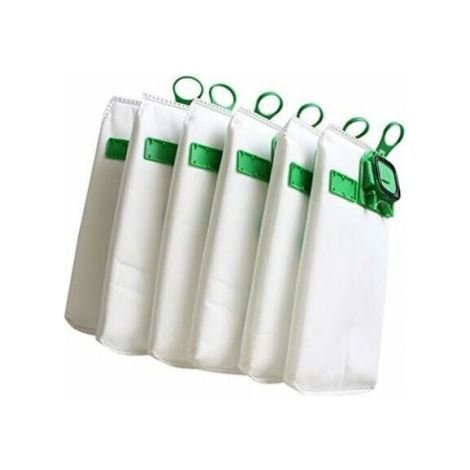 Lot De 6 Vk140 Sacs D’aspirateur Haute Efficacité Pour Aspirateur Vorwerk Vk150 Fp140 Kobold