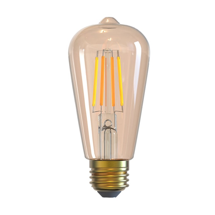 Intelligente Led-lampe Mit Alecoair Be27 Amber, Einstellbare Farbtemperatur, 3 Stück