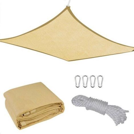 Rechteckiges Sonnensegel 3x5 Meter, Mellow Yellow, Uv-schutz-abdeckung Für Terrasse, Deck, Hof, Spielplatz, Pool Und Rasen