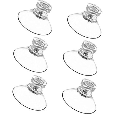 2er-set Aus 25 Transparenten Pvc-saugnapfen Mit Einem Durchmesser Von 41 Mm, Ohne Haken, Extrem Haftstark