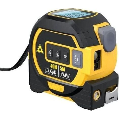 Digitales Laser-messgerät 3 In 1 Mit Kreuzlinienlaser, 131 Fuß Digitales Laser-entfernungsmessgerät, 16-fuß-zollstock Mit Lcd-hintergrundbeleuchtung Für Entfernung, Fläche Und Volumen