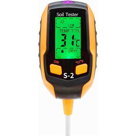 Boden-ph-messgerät, 5-in-1-bodentester, Luftfeuchtigkeit, Digitales Pflanzenthermometer, Test-feuchtigkeitsmessgerät Für Topfpflanzen, Gärten, Rasen