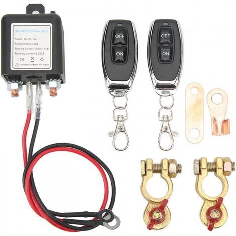 Dc12v Ferngesteuerter Batterie-trennschalter, Auto-alarmanlage Zur Verhinderung Von Entladung, Hochstrom-hauptbatterie-trennschalter Für Wohnmobil, Atv, Auto, Boot, Mit Fernbedienung