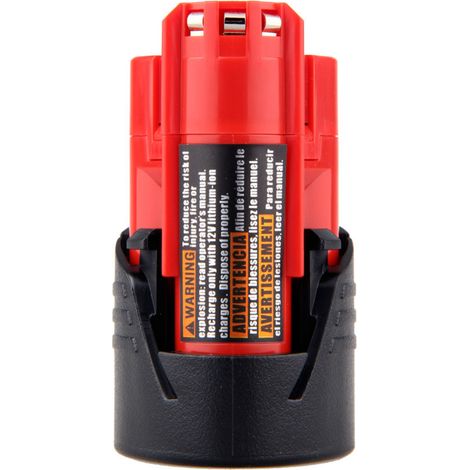 2 Stück Milwaukee M12 Lithium-akku-ersatz Für 48-11-2440 Akkukapazität 3000