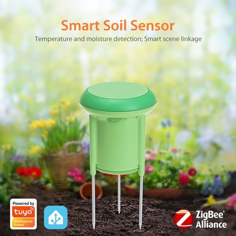 Intelligenter Zigbee-boden-temperatur- Und Feuchtigkeits-sensor, Ip66 Wasserdicht, Fernsteuerung Per App, Präzise Erkennung Für Gemüsegarten