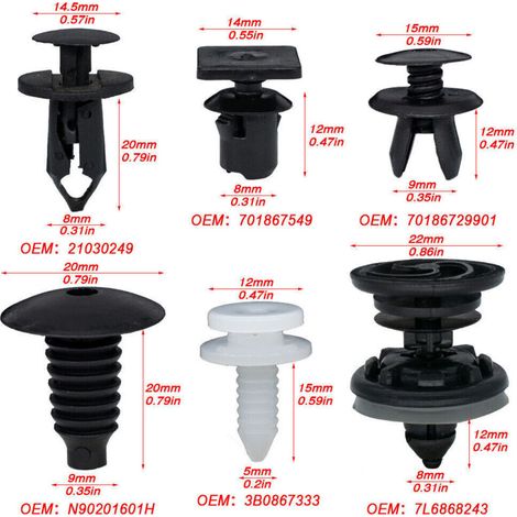 Clips-befestigung 120x Für Vw Transporter T4 T6 T5, Haltestift Für Innenverkleidung Links Und Rechts