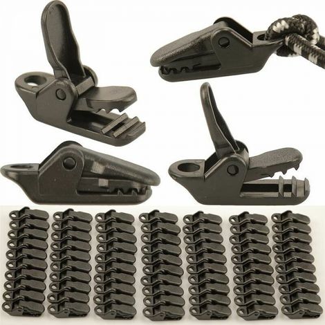 71 Stück Planen-clips Für Markisen, Verriegelungsclips, Planenklammern, Zeltplanen-clips Aus Kunststoff Für Markisenplanen, Planenklemmen, Tarp-clip, Zeltclip