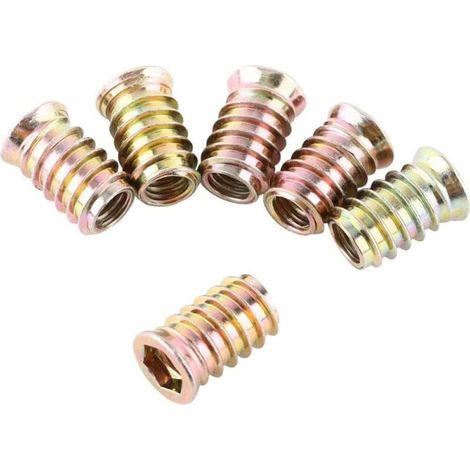 Pack Mit 20 Stück M10 Sechskantgewinde-muttern, Sortiment Von Einschraubmuttern (m10x25mm)