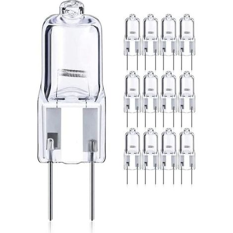 12 Stück 50w Gy6.35 / G6.35 Dimmbare Halogen, Bi-pin Basis 12v T4 G6.35 820lm