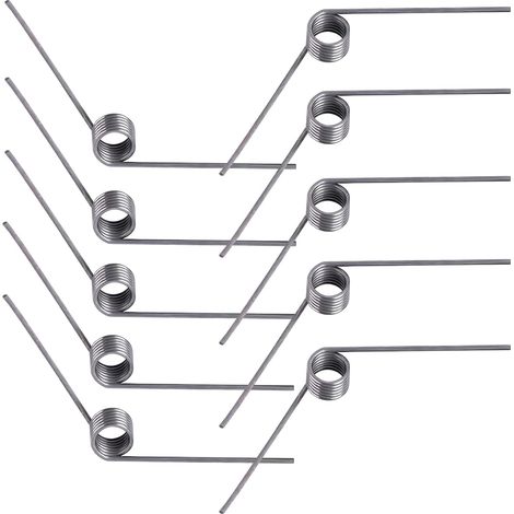 10 Stück Torsionsfedern, Rückholfedern, Edelstahl 304, Außendurchmesser 5 Mm, 6 Windungen, Winkel 120°, Für Reparaturen Zu Hause