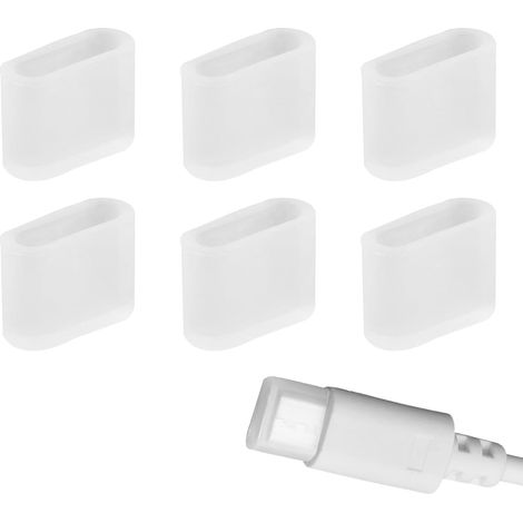 Usb-c Schutzkappen, 6er-set, Transparente Kunststoff-staubkappen Für Usb-typ-c-anschlüsse, Ideal Für Smartphones, Tablets Und Laptops