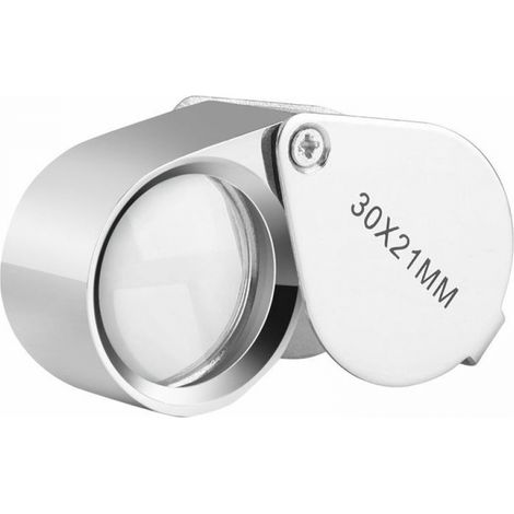 Juwelierlupe – Lupe 30 X 21 Mm – Taschenlupe 10x – Faltglas – Botanikerlupe, 1 Stück