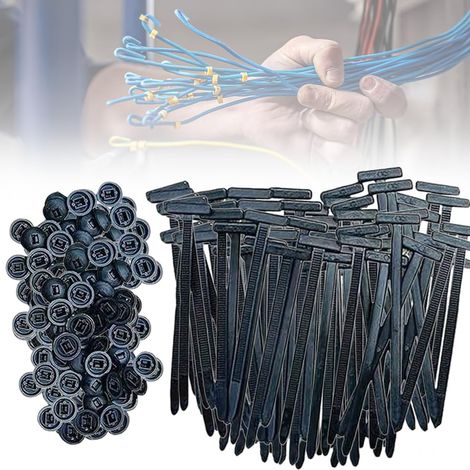 100 Stück Universelle Nylon-kunststoffnieten Für Autoreparaturen, Kabelbinder Zur Schnellen Befestigung Und Lochklemmen