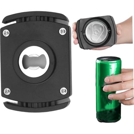 2-in-1 Manueller Dosenöffner Für Softdrink-dosen – Einfach Zu Verwenden, Tragbarer Top-remover, Öffnerwerkzeug Für Getränke-dosen Im Haushalt