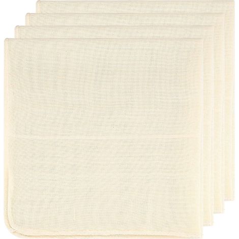 4 Stück Mullstoff Zum Kochen, Ungebleichter Käsetuchfilter Für Marmelade, Wiederverwendbarer Stofffilter Zum Abtropfen, 50 X 50 Cm Lebensmittel-käsetuch Zum Abtropfen, Kochen Und Butterherstellung