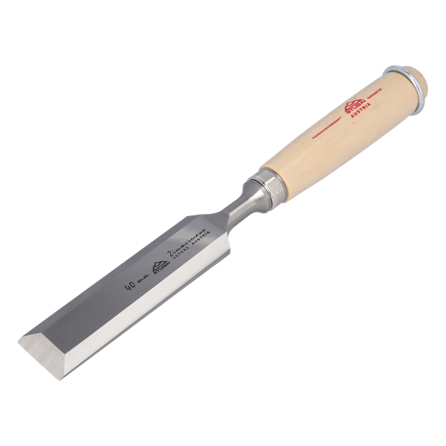 Stubai - Zimmermann Stemmeisen Lochbeitel, Holzheft aus Weißbuche, Breite 40 mm