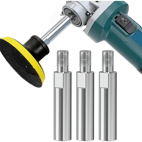 3er-set Verlängerungen Für Winkelschleifer, Zubehör Für Winkelschleifer, 80-mm-verlängerungsstange, Rotierender Verbindungsstangenadapter, Polierverlängerungsstange
