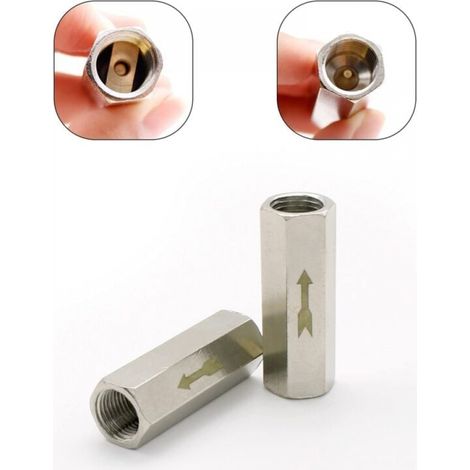2 Stück Rückschlagventil 1/8" Hexagonales Luft-rückschlagventil, Einweg-rückschlagventil, Für Druckbehälter Des Kessels
