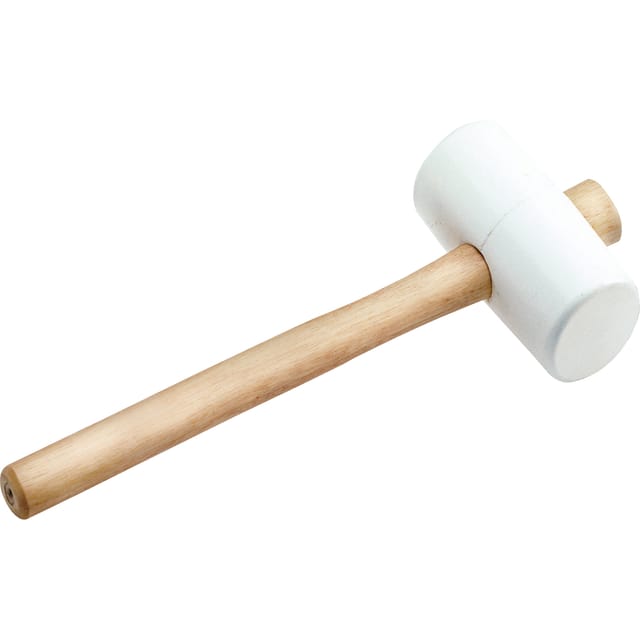 Kaufmann - Gummihammer weiß Kopfdurchmesser 65 mm mit Eschenstiel